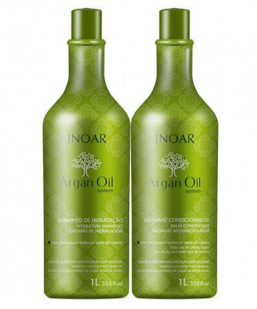 INOAR Argan Oil Shampoo and Conditioner  2X L